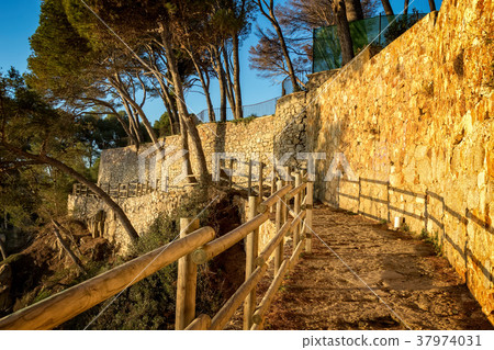 Nice path in Costa Brava in Spain 37974031