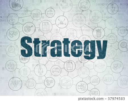 Business concept: Strategy on Digital Data Paper Business concept: Strategy on Digital Data Paper 37974583