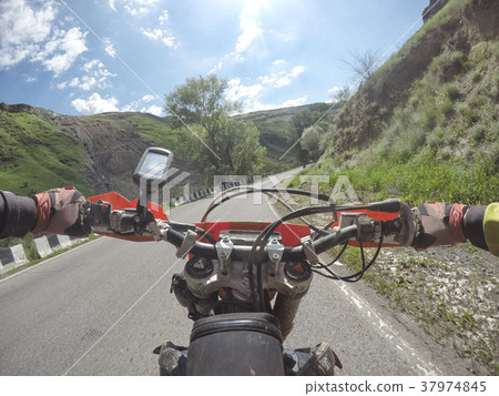 Enduro journey with dirt bike high in the Enduro journey with dirt bike high in the 37974845