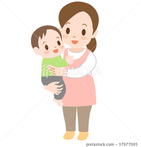 抱孩子的兒童護士 37977005