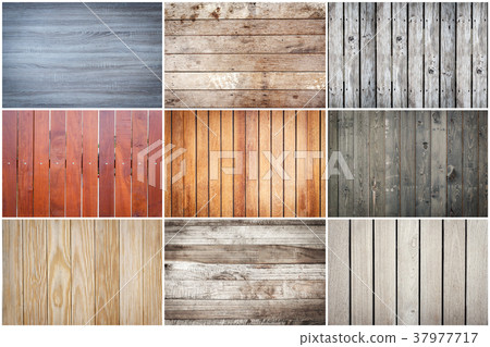 Set of wood texture background 37977717