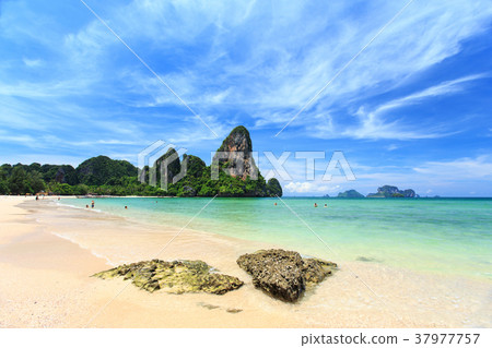 Railay beach, Krabi, Andaman sea Thailand Railay beach, Krabi, Andaman sea Thailand 37977757