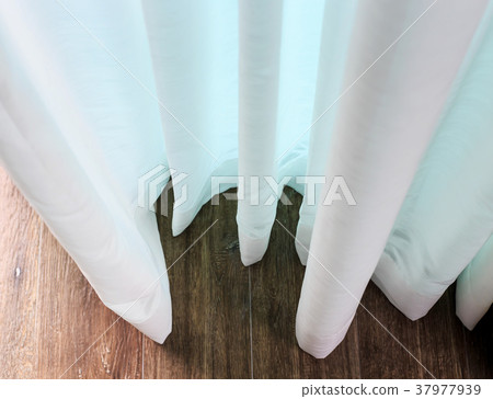 White curtain beside window 37977939