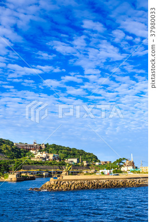 從開往Ikejima的渡輪的Ikejima景觀[長崎縣長崎市Ikeshima] 37980033