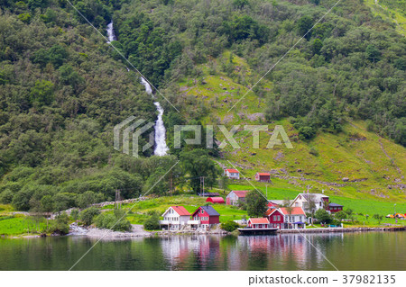 traval on Large Cruise ship from the port of Flam traval on Large Cruise ship from the port of Flam 37982135