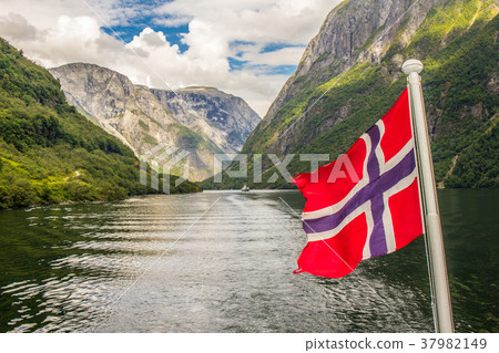 traval on Large Cruise ship from the port of Flam traval on Large Cruise ship from the port of Flam 37982149