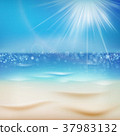 Sunny day with sand. EPS 10 37983132