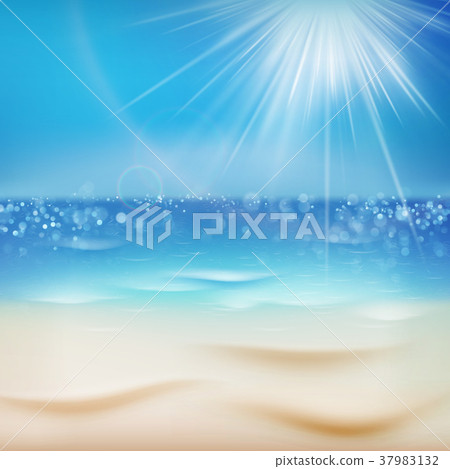 Sunny day with sand. EPS 10 37983132