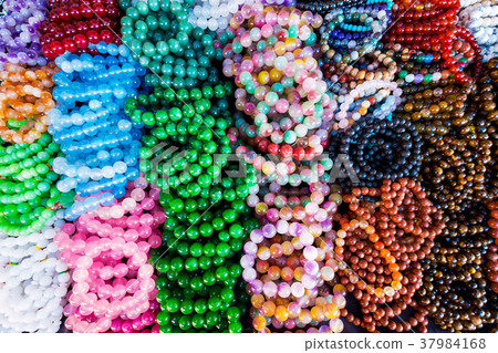Various Colorful Stone Bead Bracelet in the Shop. 37984168
