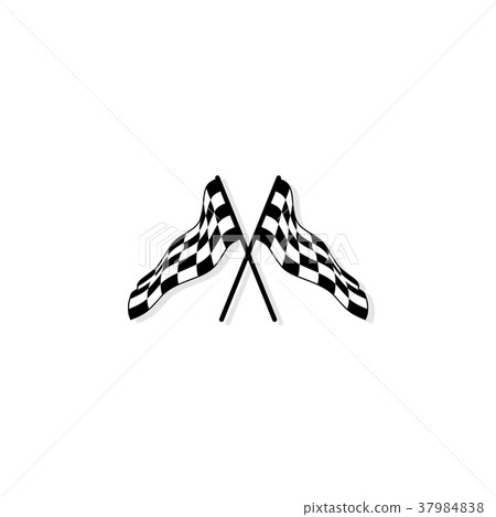 Crossed checkered flags Crossed checkered flags 37984838