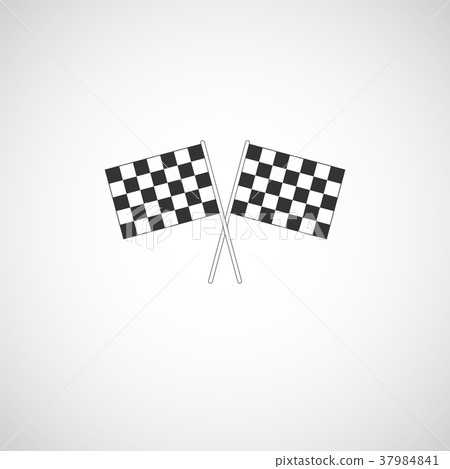 Crossed checkered flags Crossed checkered flags 37984841