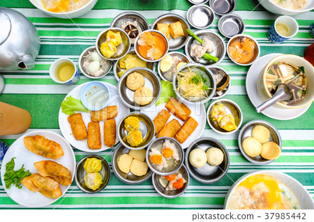 Dim Sum local breakfast in southern Thailand. 37985442