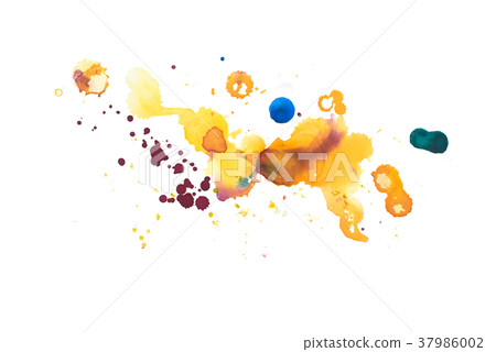 Color retro vintage abstract watercolour aquarelle Color retro vintage abstract watercolour aquarelle 37986002
