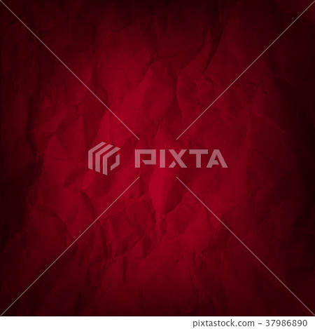 Crumpled Red Paper 37986890