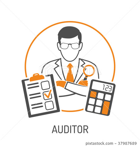 Auditor and Accounting Concept-插圖素材 [37987689] - PIXTA圖庫