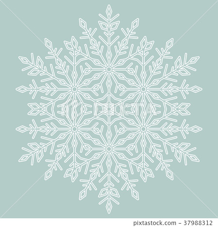 Pretty Vector Round Snowflake Pretty Vector Round Snowflake 37988312