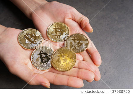 Virtual currency and bitcoin image 37988790