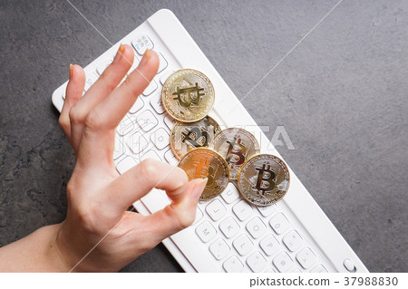 虛擬貨幣和比特幣圖像 虛擬貨幣和比特幣圖像 37988830