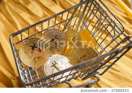 Virtual currency and bitcoin image Virtual currency and bitcoin image 37988833