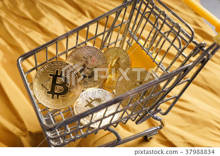 Virtual currency and bitcoin image Virtual currency and bitcoin image 37988834