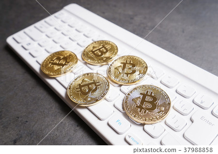 Virtual currency and bitcoin image Virtual currency and bitcoin image 37988858