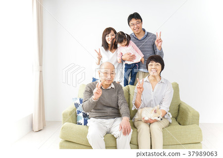 三代家庭組照片圖像 三代家庭組照片圖像 37989063