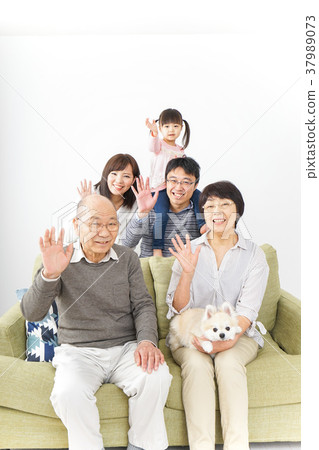 三代家庭組照片圖像 三代家庭組照片圖像 37989073