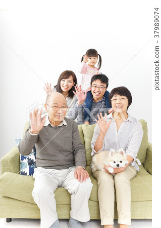 三代家庭組照片圖像 三代家庭組照片圖像 37989074