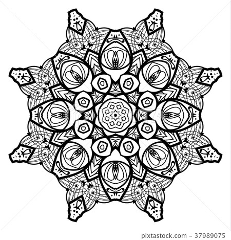 Flower Mandala. Vintage decorative elements. Flower Mandala. Vintage decorative elements. 37989075