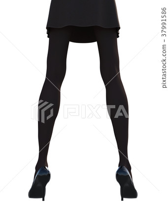 Women's legs wearing stockings perming3DCG - Stock Illustration  [55347371] - PIXTA