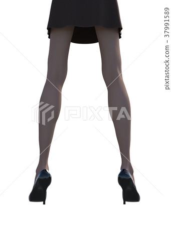 放養圖片女性的腿perming3DCG插圖素材 37991589