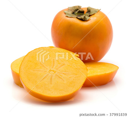 Persimmon sharon isolated on white Persimmon sharon isolated on white 37991839