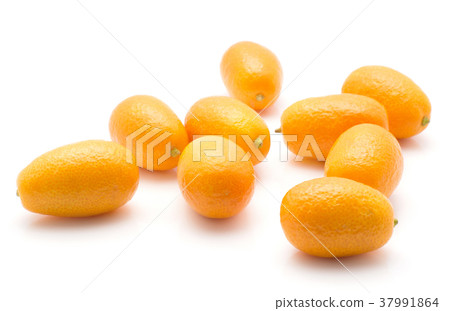Fresh kumquat isolated on white Fresh kumquat isolated on white 37991864