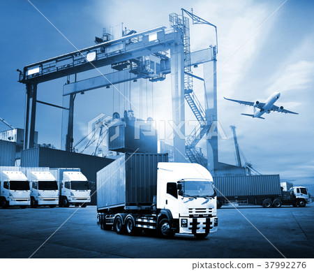 Transportation, import-export logistics concept 37992276