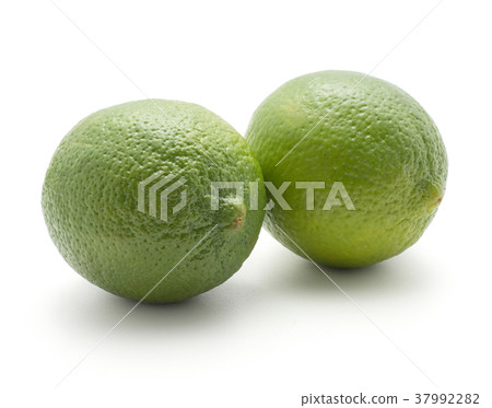 Fresh isolated lime on white Fresh isolated lime on white 37992282