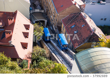 Zagreb Croatia, Cablecar, cable car Zagreb Croatia, Cablecar, cable car 37992889