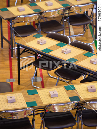 Shogi board lined up 37995094