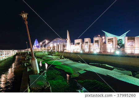 Kobe Port Earthquake Memorial Park night view Kobe Port Earthquake Memorial Park night view 37995260