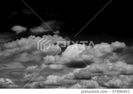 Clouds over black. 37996461