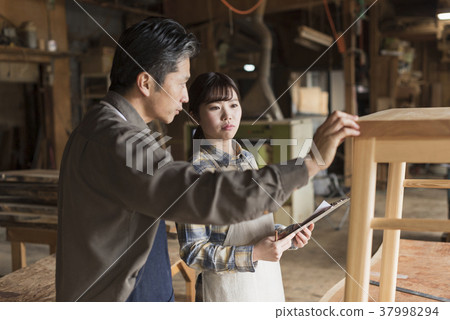 Furniture craftsman Master and brother image workshop 37998294