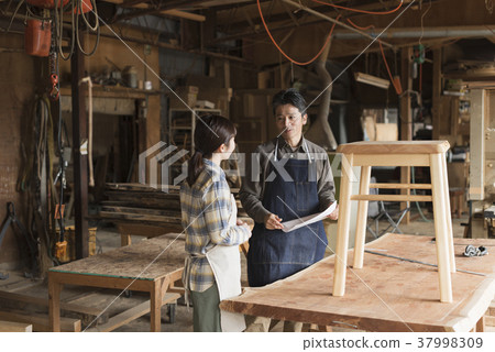 Furniture craftsman Master and brother image workshop Furniture craftsman Master and brother image workshop 37998309