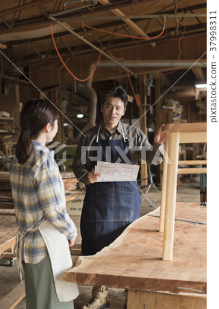 Furniture craftsman Master and brother image workshop Furniture craftsman Master and brother image workshop 37998311