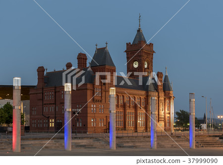 The Pier Head building in Cardiff Bay, Wales The Pier Head building in Cardiff Bay, Wales 37999090