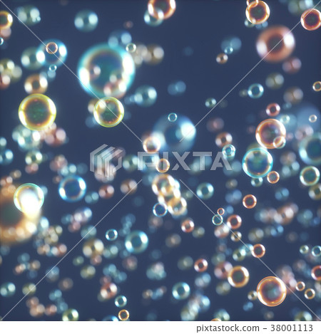 Soap Bubbles Dark Background Soap Bubbles Dark Background 38001113