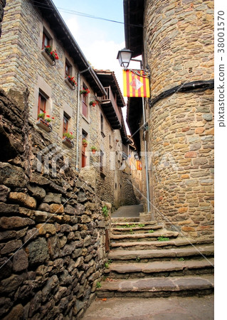 Street in Rupit, Spain	 38001570