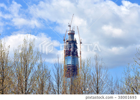 Under construction skyscraper Lakhta Center. Under construction skyscraper Lakhta Center. 38001693