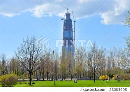 View of 300th anniversary park in St.Petersburg. 38001698