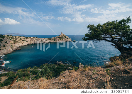 landscape Cape Kapchik Crimea and the blue Bay 38001784