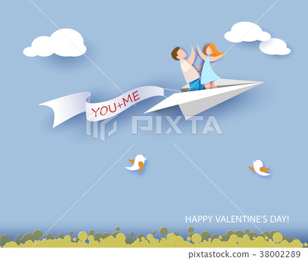 Abstract background with couple in love 38002289