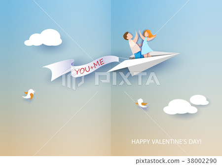 Abstract background with couple in love 38002290
